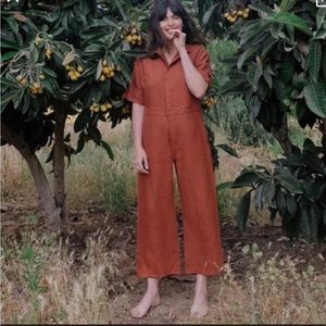 NEW Christy Dawn Penny Jumper Jumpsuit in Rust Size XL